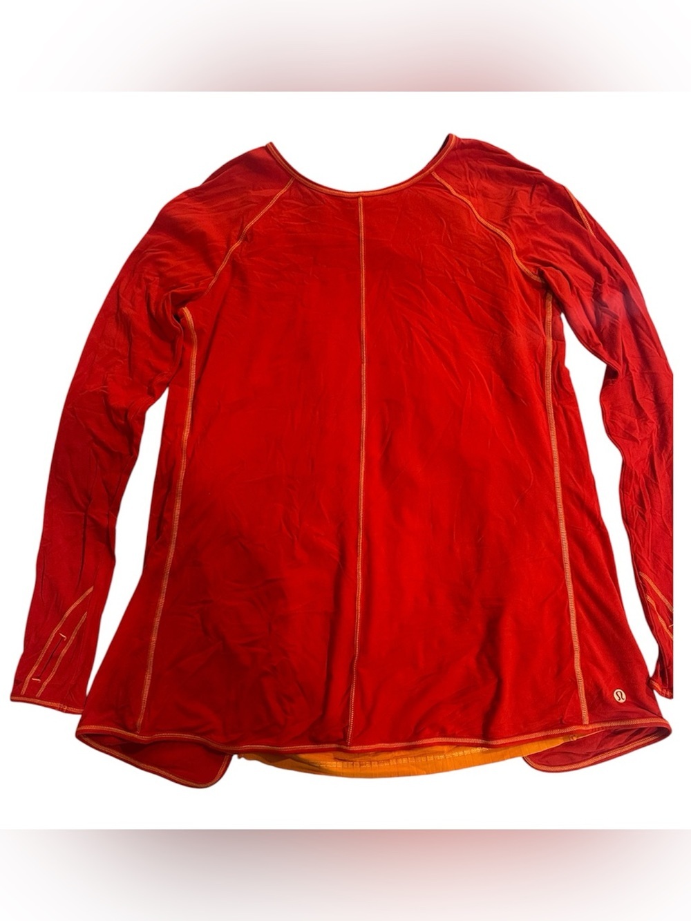 lululemon athletica Red Long Sleeve Tee